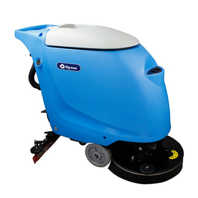 Alta velocidade 200rpm caminhar atrás do esfregador com montagem rápida de esguichador tampa de tanque transparente 500W motor de escova
