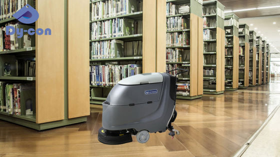 Limpador de piso de biblioteca silencioso com sistema de direção assistido por escova 18 polegadas / 20 polegadas