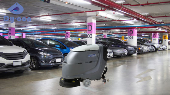 Lavadora silenciosa para estacionamento apaga marcas de pneus e manchas de óleo com motor de escova de 550W e largura de rodo de 800mm